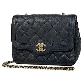 Bolso de hombro Chanel Blue Matelassé Azul
