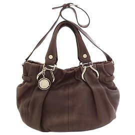 Céline Celine Pillow 2-Way Tote Bag Dark brown