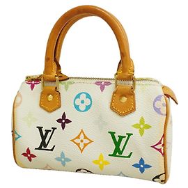 Bolso Louis Vuitton Monogram Multicolor Mini Speedy Blanco