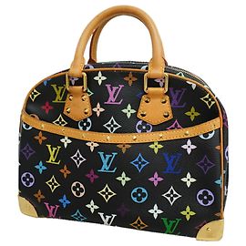 Sac à main Louis Vuitton Monogram Multicolor Trouville Noir
