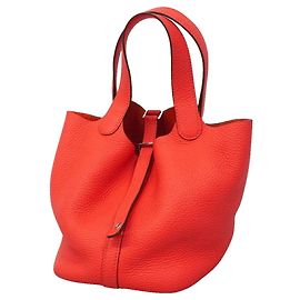 Hermès Hermes Picotin Lock PM Handbag Red