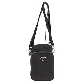 Prada Nylon Shoulder Bag Black