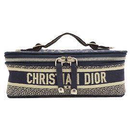Christian Dior Vanity Oblique Handbag Navy blue