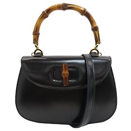 Gucci Bamboo 2-Way Handtasche Schwarz