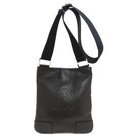 Loewe Anagram Schultertasche Schwarz