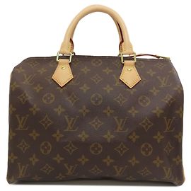 Bolso Louis Vuitton Monogram Canvas Speedy 30 Castaño Monograma