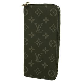 Portafoglio Zippy Louis Vuitton Monogram Eclipse Nero