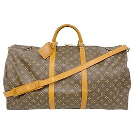Louis Vuitton Boston Monogram Keepall Bandoulière 60 Brown