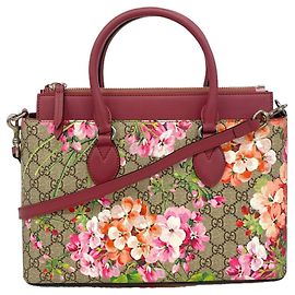 Gucci GG Blooms Handbag Brown Dark red