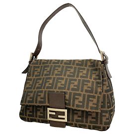 Borsa a secchiello Fendi Zucca Mamma Marrone
