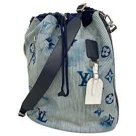 Borsa a tracolla Louis Vuitton Monogram Watercolor Sac Marin Blu