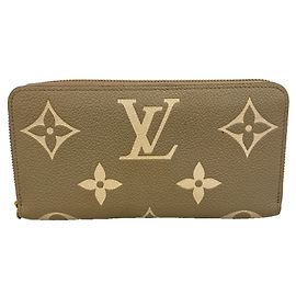 Carteira Zippy Louis Vuitton Monogram Empreinte Bicolor Cinza Cru