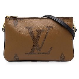 Louis Vuitton Monogram Giant Reverse Pochette Marron