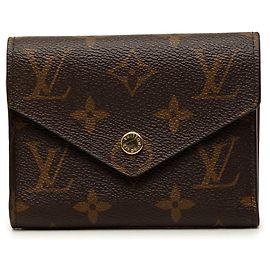 Louis Vuitton Monogram Portefeuille Victorine Bi-fold Wallet Brown