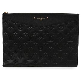 Louis Vuitton Monogram Empreinte Daily Pouch Schwarz Schwarz