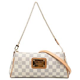 Louis Vuitton White Damier Azur Eva Blanc