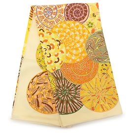 Hermès Yellow Reves D Escargots Seidentuch 90 Gelb