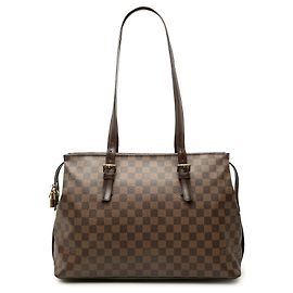 Louis Vuitton Brown Damier Ebene Chelsea Marrom