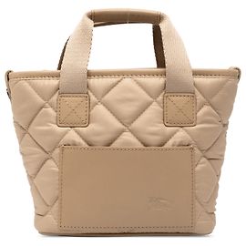 Burberry gesteppte Nylon-Handtasche Beige Beige