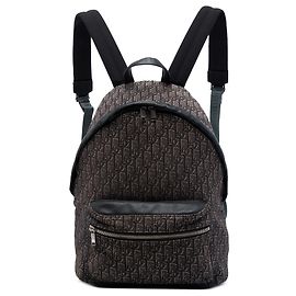 Dior Brown Oblique Canvas Rider Backpack Brown Dark brown