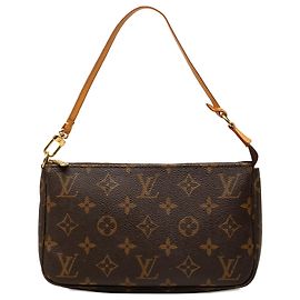 Louis Vuitton Brown Monogram Pochette Accessoires Marron