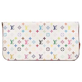 Louis Vuitton White Monogram Multicolore Insolite Wallet White