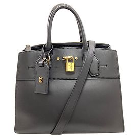 Louis Vuitton City Steamer PM Handbag Black