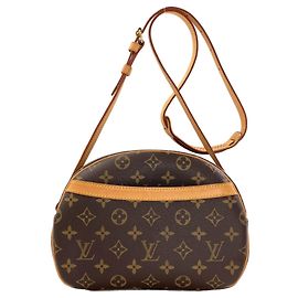 Bolso de hombro Louis Vuitton Monogram Blois Castaño