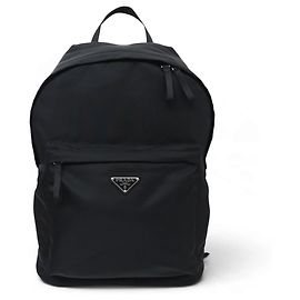 NEW PRADA 2VZ034 BACKPACK IN BLACK RE-NYLON CANVAS Black