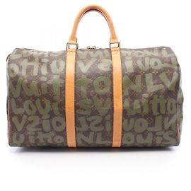 Bolsa Boston Louis Vuitton Monogram Graphite Marrom