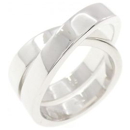 Cartier Paris 750 Weißgold Ring Größe 48 Silber Metallisch