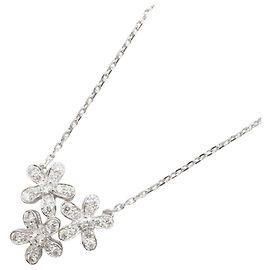 Colar Van Cleef & Arpels Socrates Au750 Diamantes Prata Metálico