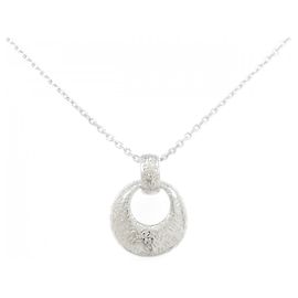 Collana Hermès Toue Boucles Au750 45cm Argento Metallico