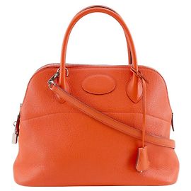 Hermès Bolsa Hermes Bolide 31 Taurillon Clemence 2way Laranja