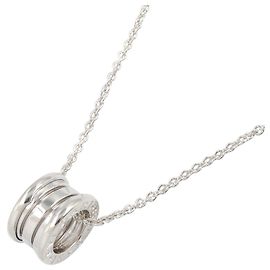 Bulgari Bvlgari B-zero1 K18WG Halskette Silber Metallisch