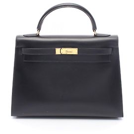 Hermès Hermes Kelly32 Box Calf Schwarz