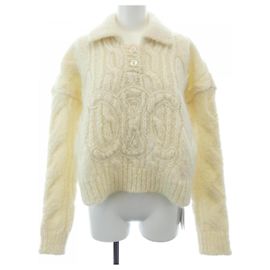Céline Strickoberteil Weiß Weiß