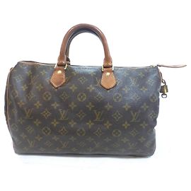 Mala Louis Vuitton Speedy 35 Monogram Marrom Monograma