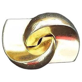Broche Vintage Christian Dior Dorée Doré
