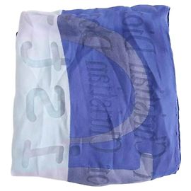 Chèche Dior azul de viscosa Azul