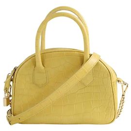 Borsa a mano in pelle gialla The Kooples Giallo