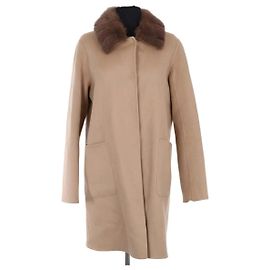 Abrigo de lana Max & Moi Camel Camello