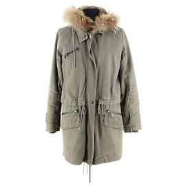 Manteau en fourrure Berenice kaki Kaki