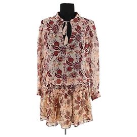 Ba&Sh Ecru Viscose Dress Cream