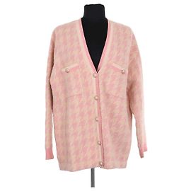 Cardigan Sandro en coton rose Rose