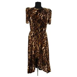 Vestido dorado de viscosa Isabel Marant Dorado
