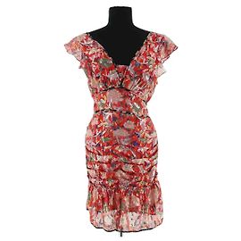 Ba&Sh Rotes Seidenkleid Rot