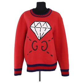 Sweatshirt de algodão vermelho Gucci Vermelho