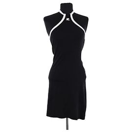 Vestido Courreges de algodón negro Negro