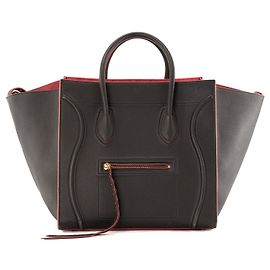 Céline CELINE - Bolso Luggage Phantom Celine en piel granulada gris Gris